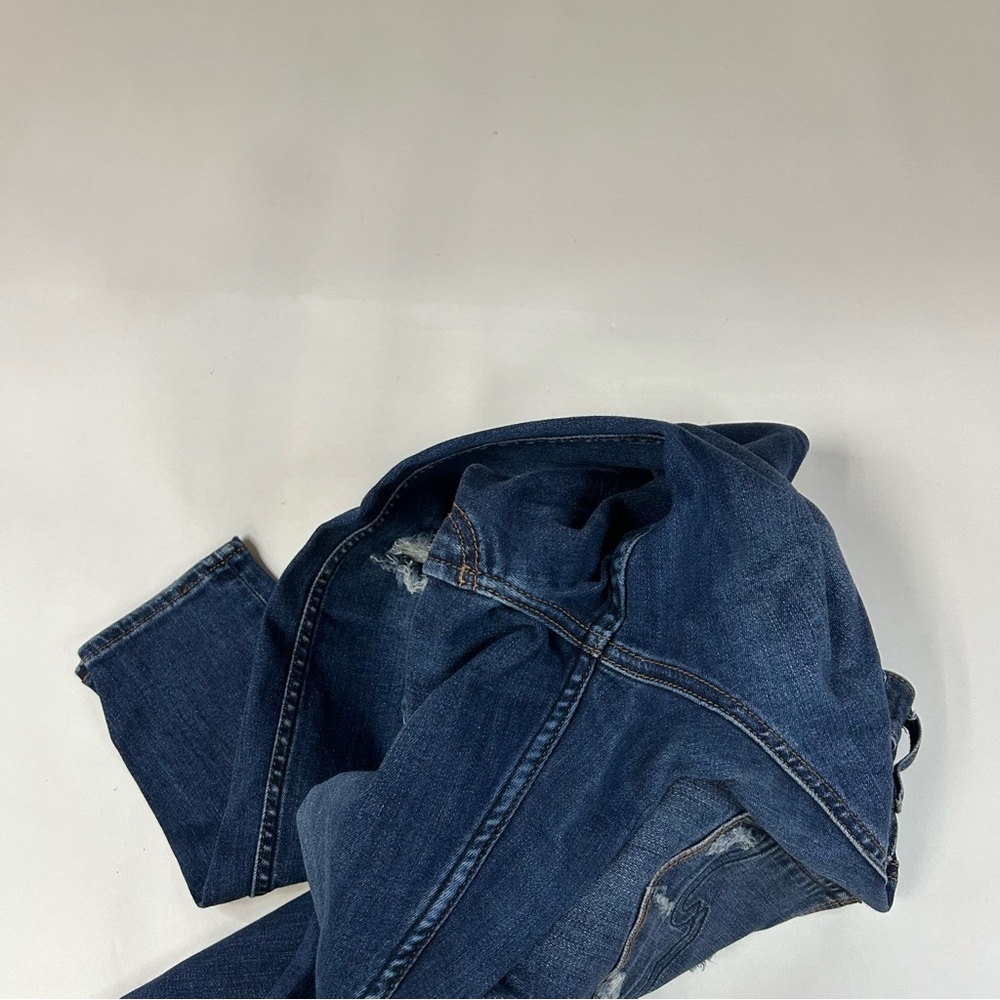 Silver Jeans Women’s Suki Skinny W29/L29 Dark Wash Distressed Blue Denim #1536 - Picture 11 of 14